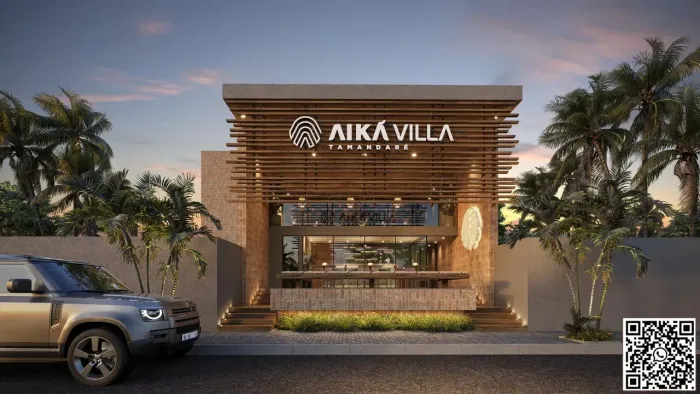 TAMANDARÉ - Flat 26 m², vista mar, 1 quarto, a 30 m da praia