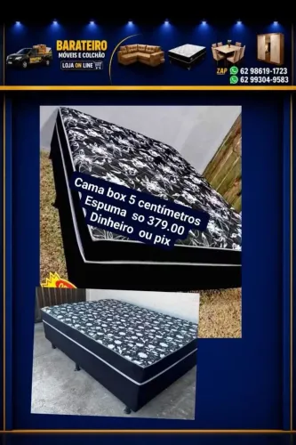 Cama casal box entrega imediata