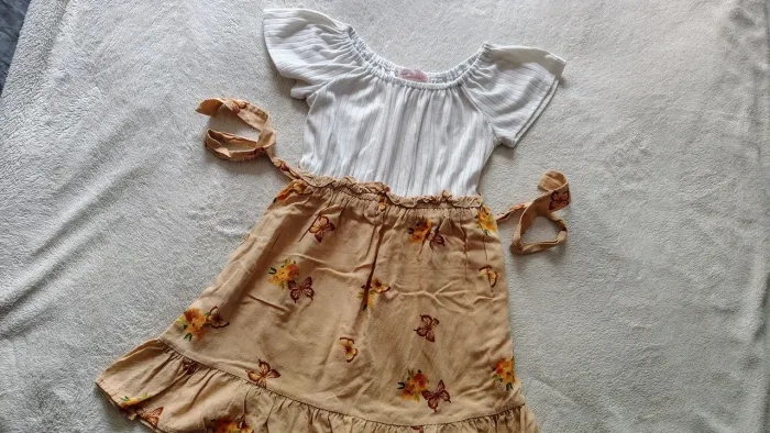 Vestido camponesa 5 anos menina delicado