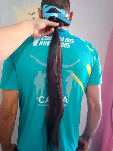 Vendo esse cabelo humano 65cm 90gramas