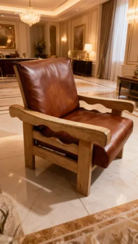 Jogo de poltronas coloniais em madeira nobre - Imbuia