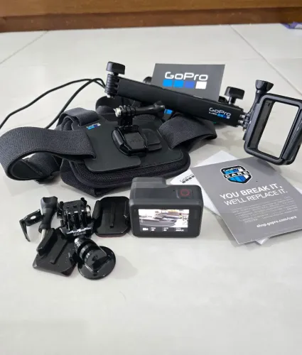 GoPro Hero 5 Black 4K com Acessórios Originais e Cartão 32GB