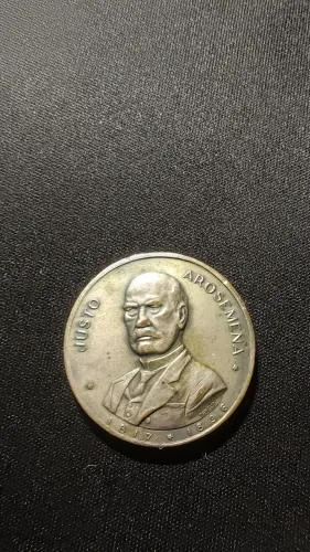 Brasão institucional Justo Arosemena Bronze/Prata