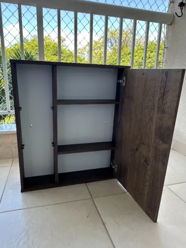 ARMÁRIO PARA BANHEIRO, ESPELHO 3MM
