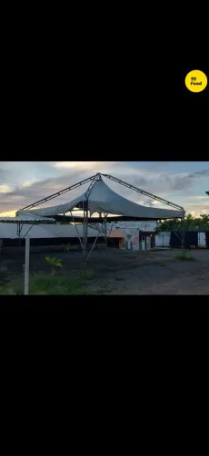 Estrutura galvanizada para toldo 8mx8m