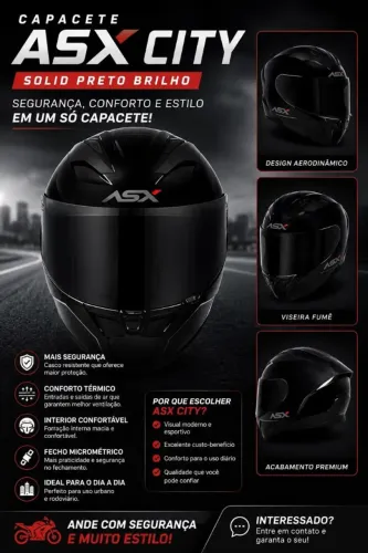 Capacete ASX City