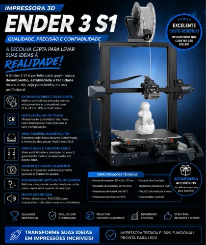 Impressora 3D ender 3 s1