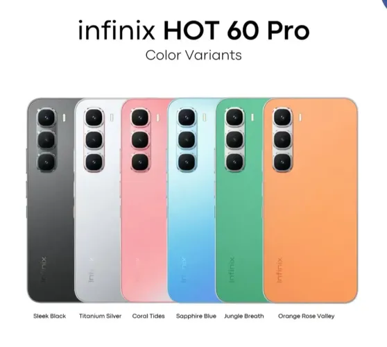 Celular Infinix Hot 60 Pro 4G 256/08 Prata Roxo Laranja Entregamos 