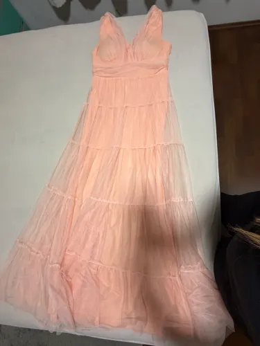 Vestido festa cor pêssego