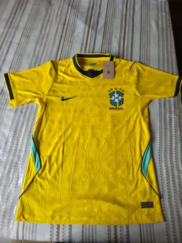 Camisa Brasil Titular 26-27 Modelo Jogador 1:1 Copa do Mundo<br>Versão Jogador Copa do Mundo