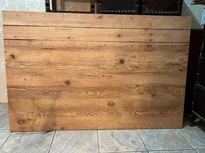 Painel Cabeceira de Cama Casal - Estilo Madeira Rústica