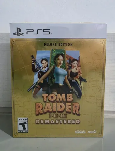 Jogo PS5 Tomb Raider I, II, III Remastered Starring Lara Croft - Edição Deluxe