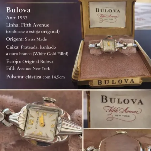 Relogios femininos vintages Bulova 12mm e Woldman 15mm