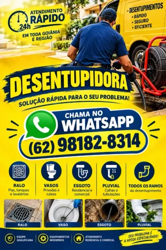 Desentupidora - Atendimento 24h emergência