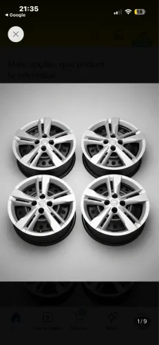 Jogo de 4 rodas e calotas novas para Nissan Kicks (2019/2020)
