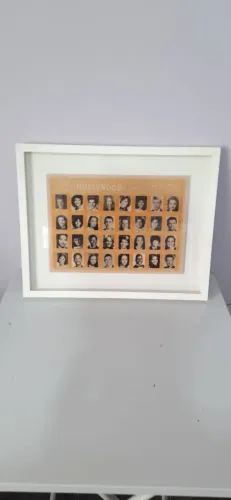 Quadro Decorativo Planet Hollywood Cinema Moldura com Vidro
