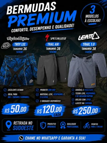Bermuda MTB - Specialized , Leatt e Troy Lee