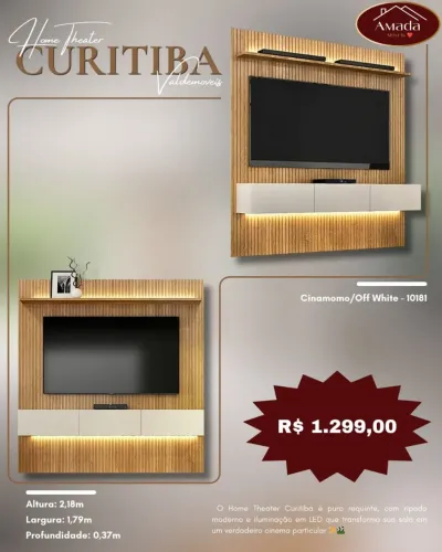 Home Theater Curitiba Valdemóveis - à pronta entrega 