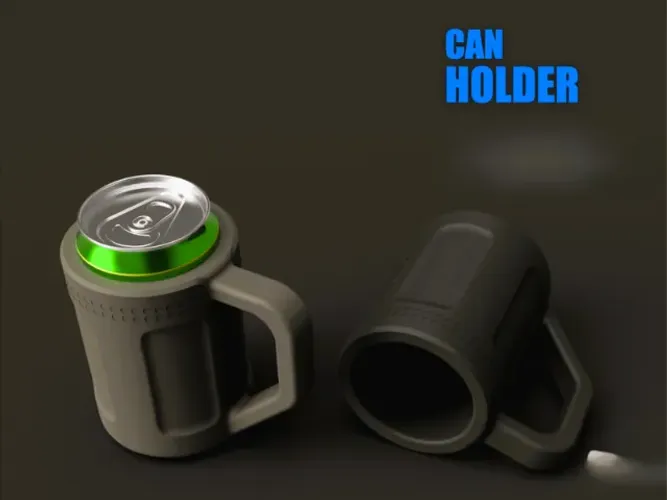 Caneca Porta-Lata 473ml com Alça (suporte térmico)