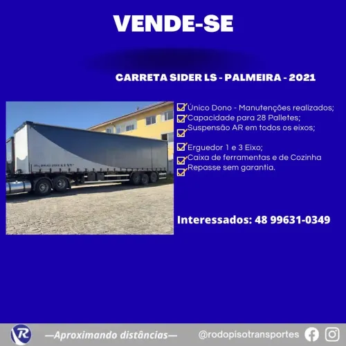 Urgente! Oportunidade Carreta Sider LS