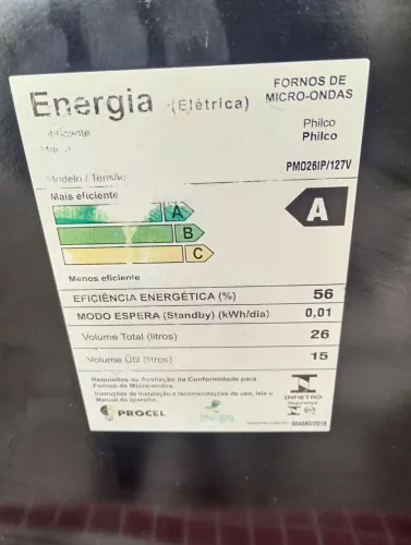 Vendo microondas Philco,127 volts funcionando normal, faço teste na hora