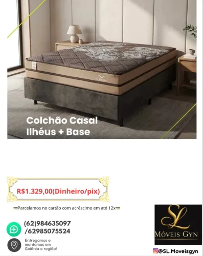 Base com colchão Casal