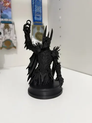 Estátua Busto do Lorde Sauron (O Senhor dos Anéis - LOTR)