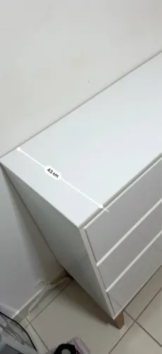 Cômoda bebê 6 gavetas grande