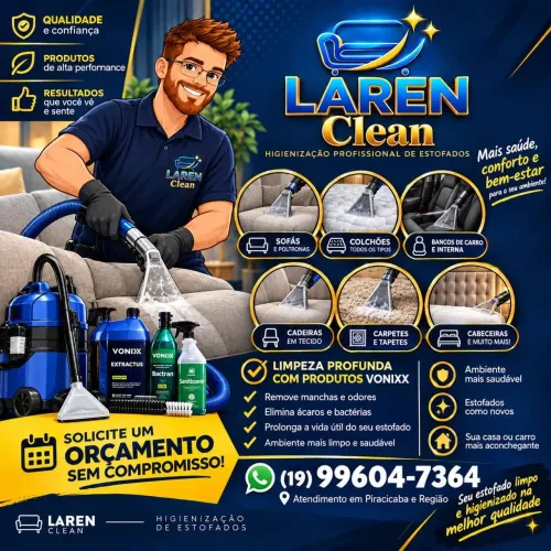 Higienização de Sofás e Estofados | LAREN Clean