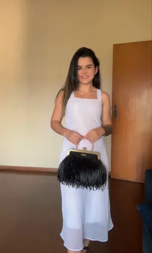 Bolsa em crochê Franjas 