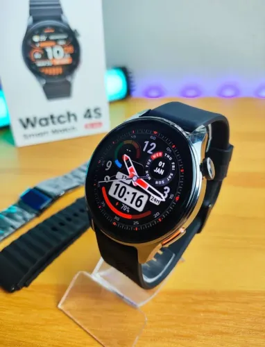 HAYLOU 4S COM GPS INTEGRADO E 2 PULSEIRAS EXTRAS