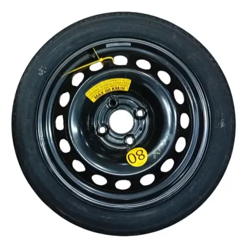Roda Pneu Estepe Fino 0km Gm Onix 1.0 Aut 2020 115 70 R15 Preto