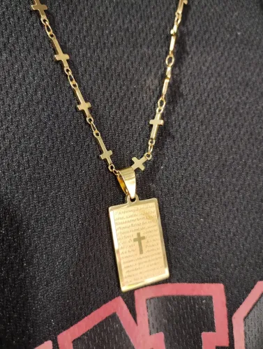 Cordão da Cruz novo cor dourado