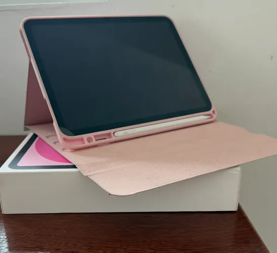iPad 10 rosa com Apple Pencil 