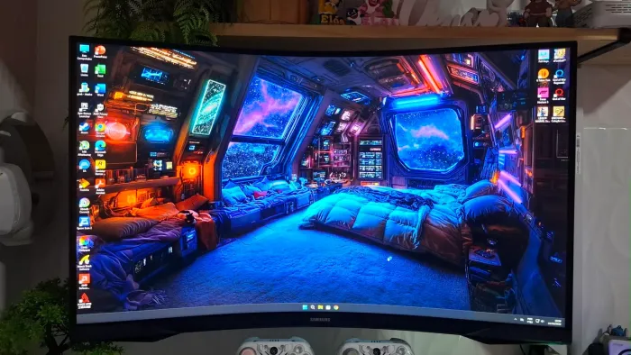 VENDE-SE MONITOR SAMSUNG ODISSEY G5 165 HRZ, 32 POLEGADAS CURVO + BRAÇO ARTICULADO