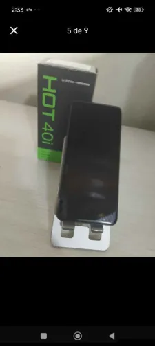 Smartphone Hot 40i infinix 256gb 16 de RAM com NFC nota fiscal e 4 capinhas novas
