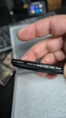 Filtro CPL K&F Concept Nano-X 62mm Polarizador Circular - Pouco Uso