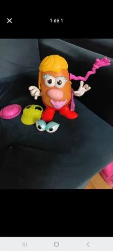 Senhora cabeça de batata para usar a imaginação