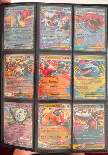 Cartas Pokemons - EX Regulares, Pokebola e Masterball