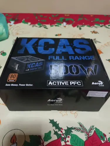Fonte Gamer ATX KCAS 500W 80 Plus Bronze Aerocool<br>