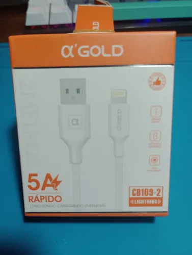 Cabo USB Lightning 5A 2M
