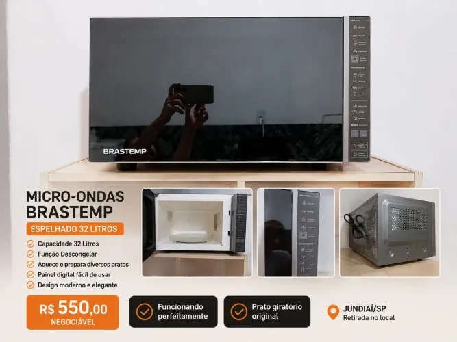 Vendo microondas Brastemp 220V