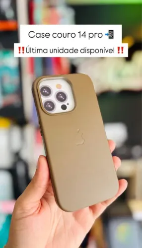 Case De Couro para iPhone 14 Pro 
