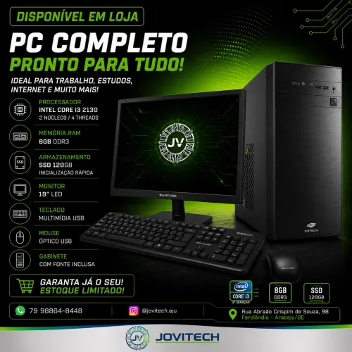 COMPUTADOR COMPLETO NOVO