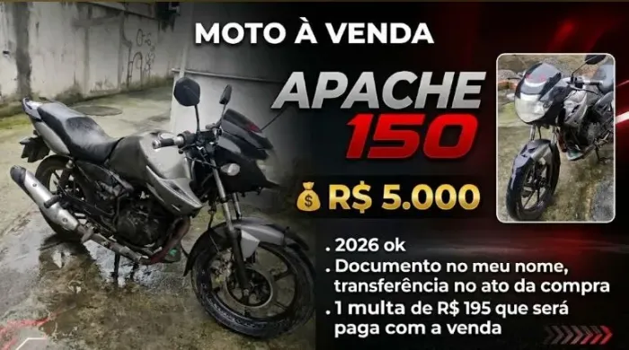Vendo moto Apache 150