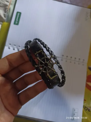 Pulseira de couro