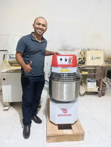 AMASSADEIRA ESPIRAL 25 KGS MONOFÁSICA BRAESI 
