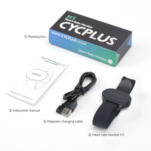 Cinta Cardíaca de Braço Cycplus H1 Bike Sensor Monitor Hr Garmin Cor Preto Nova Lacrada