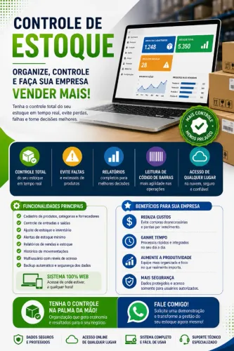 Sistema de Controle de Estoque Online - Completo, Fácil e na Nuvem
