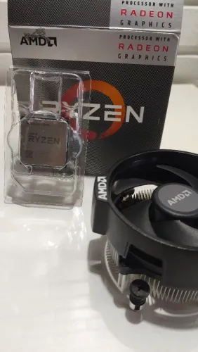Processador cpu Ryzen 3200g com caixa e cooler